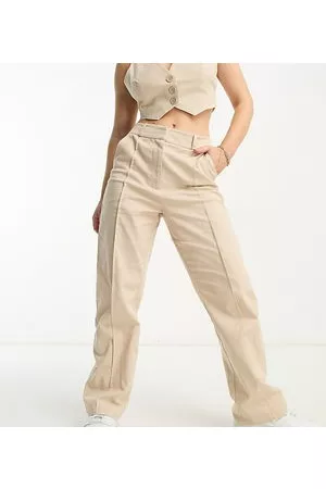 4th & Reckless Petite Dame Sett - Tailored trouser co-ord in stone