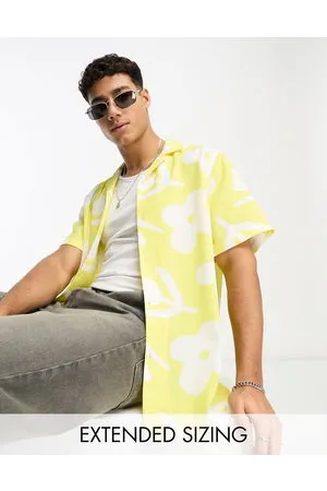 ASOS Relaxed revere shirt in bright floral print
