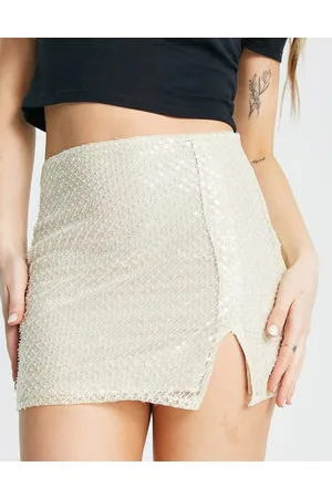 Pull&Bear Sequin mini skirt co ord in