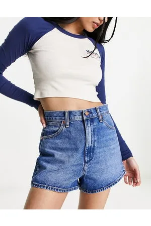 Wrangler High waist denim short in mid