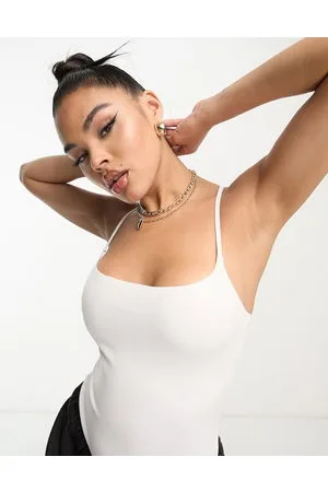 Commando Neoprene spaghetti strap bodysuit in