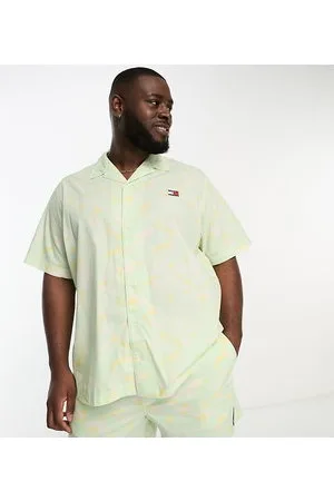 Tommy Hilfiger Big & Tall co-ord camo graphic shirt in