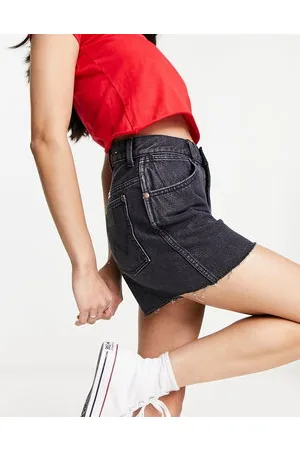 Wrangler High waist denim short in washed