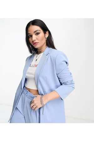 Reclaimed Menzy blazer in slub