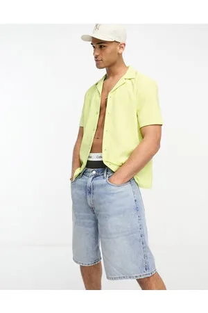 River Island Short sleeve seersucker shirt in