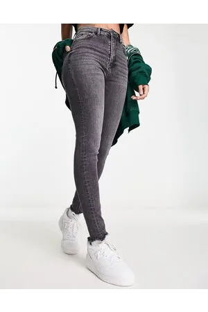 Stradivarius Super high waist skinny jean in washed