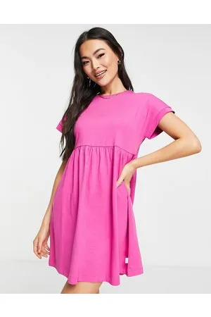 Urban classics Cotton mini baby doll dress in