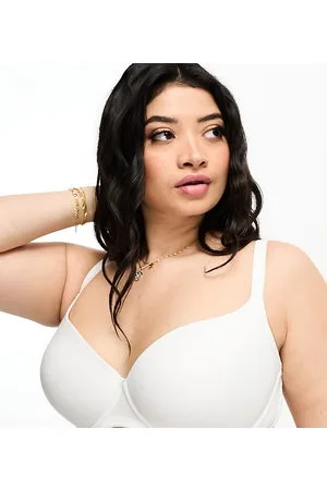 ASOS ASOS DESIGN Curve microfibre moulded t-shirt bra in