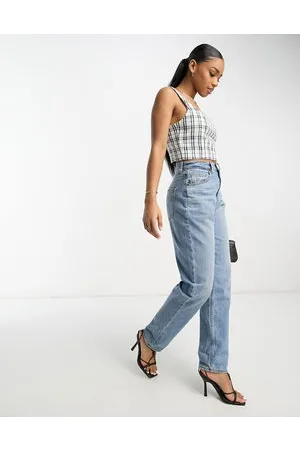 Abercrombie & Fitch Tweed top in blue check
