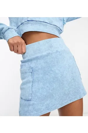 AsYou Washed rib mini skirt co-ord in