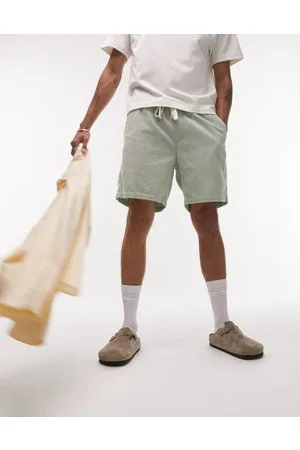 Topman Relaxed cord shorts in