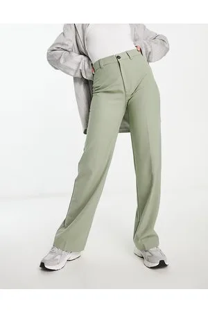 Pull&Bear High waisted tailored trousers in