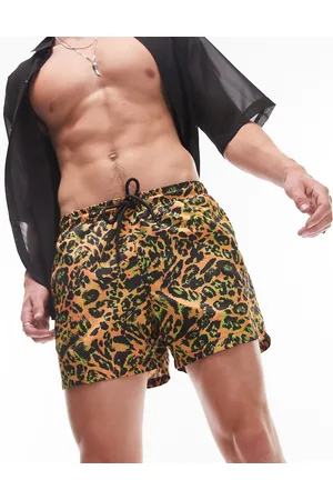 Topman Bright animal print swim short