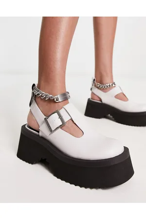 CHARLES & KEITH Chunky t-bar shoes with ankle strap in