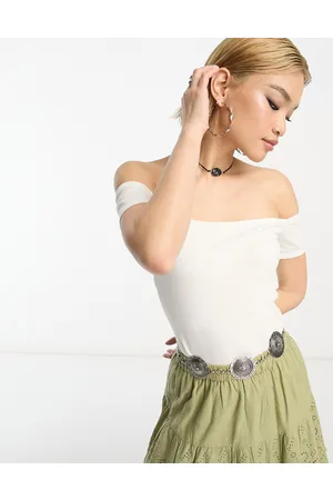 People Tree Off shoulder jersey top in