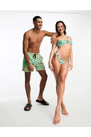 Kulani Kinis Swim shorts in Serene Marine floral print