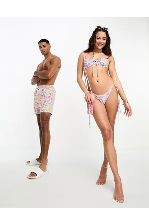 Kulani Kinis Full coverage tie side bikini bottom in Mint Melody
