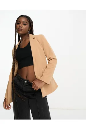 New Look Slouchy suit blazer in camel