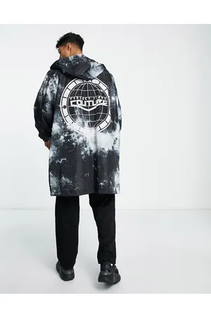 VERSACE Galaxy print light weight parka in