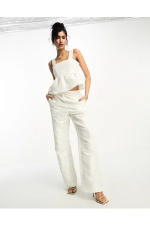 Y.A.S Bridal jacquard trousers co-ord in