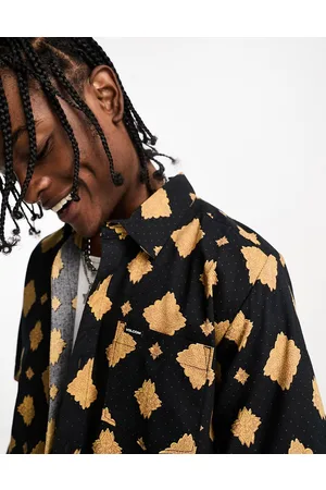 Volcom Co-ord shirt with mandala print in and gold
