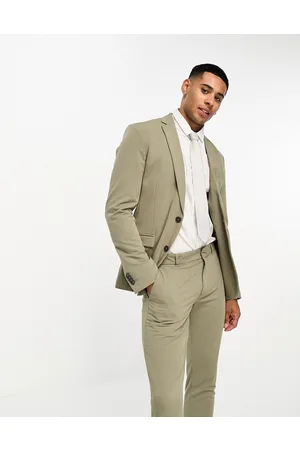 New Look Super skinny suit jacket in sage - suit 2