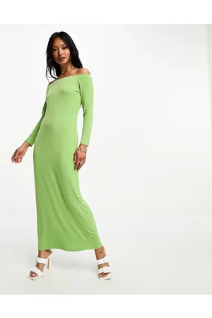 Glamorous Off shoulder jersey midi dress in