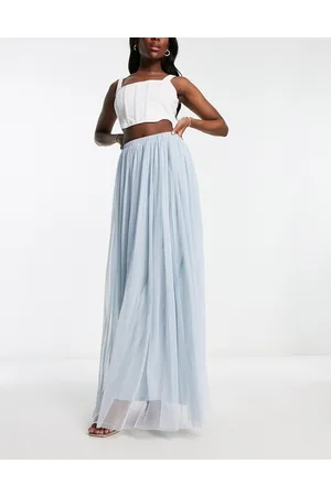 Beauut Tulle maxi skirt in ice
