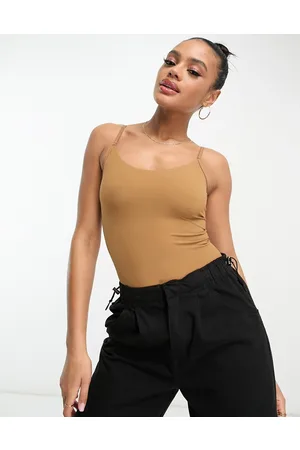 Commando Classic cami bodysuit in tan