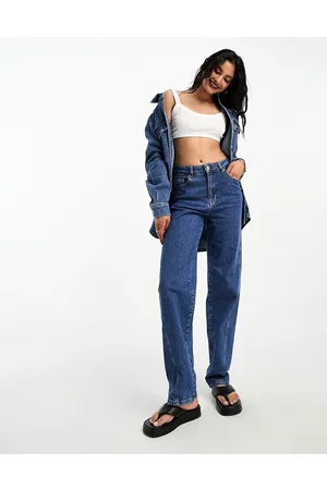 SELECTED Femme seam detail straight leg denim jeans co-ord in