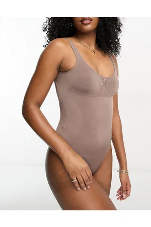 Magic Bodyfashion low back shaping bodysuit with thong detail in espresso