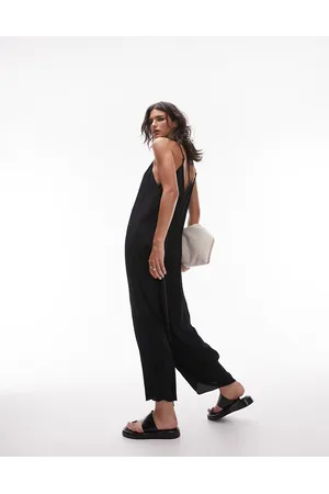 Topshop Strappy tie back jumpsuit in