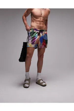 Topman Abstract print swim short