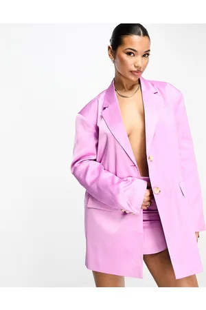 Something New Tailored satin oversized blazer co-ord in