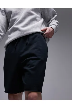 Topman Oversized short with raw hem in washed