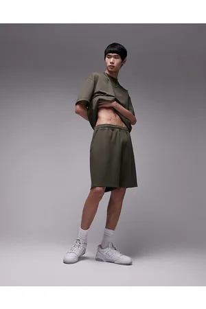 Topman Premium oversized modal short in khaki