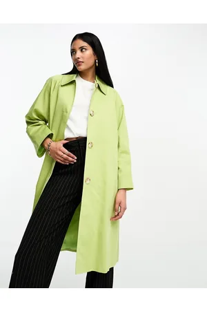 Helene Berman Raglan trench coat in apple