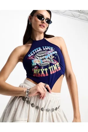 Easy Tiger Better luck hankie hem crop halter top
