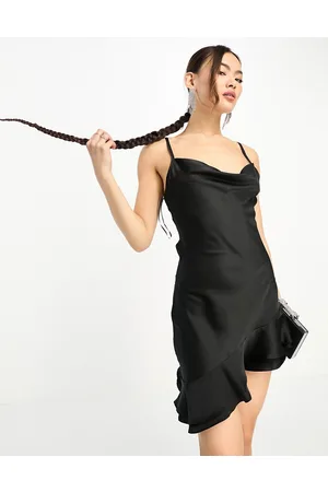 NaaNaa Satin a-line mini dress in