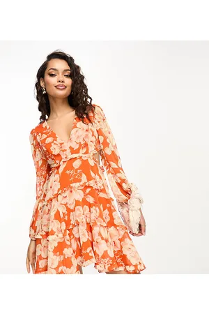 Forever New Backless floral skater mini dress in