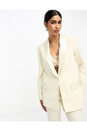 Never Fully Dressed Bridal tailored blazer suit co-ord in ivory