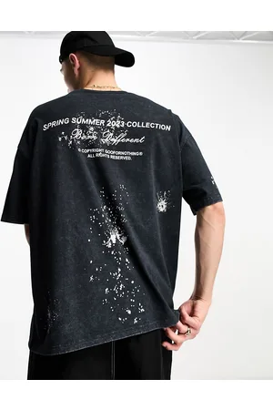 Good For Nothing Oversized t-shirt in acid wash with vintage eagle print