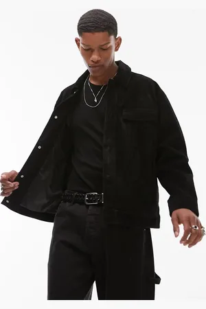 Topman Premium real suede western jacket in