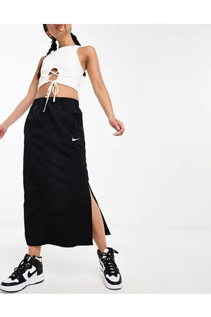 Nike Mini swoosh woven cargo maxi skirt in