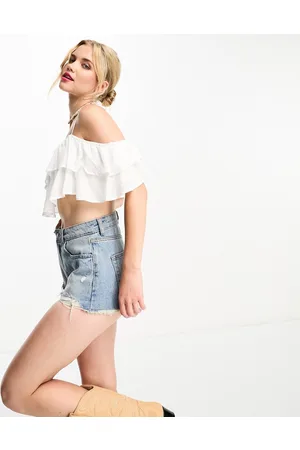 Stradivarius Ruffle cami top in