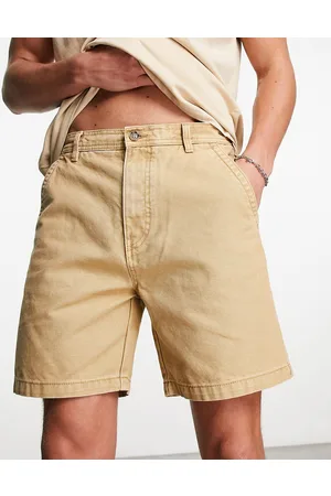 Pull&Bear Canvas chino shorts in beige