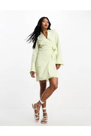 River Island Wrap shirt dress in