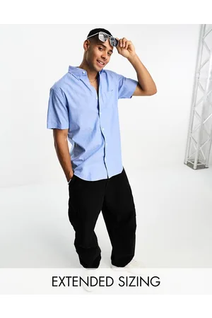 GANT Short sleeve cotton linen shirt in light