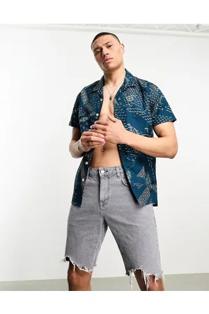 Paul Smith Printed short sleeve shirt in dark