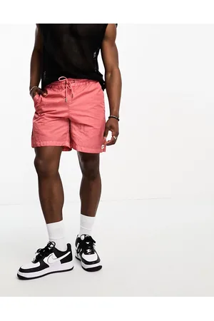 Guess Washed nylon shorts in peach